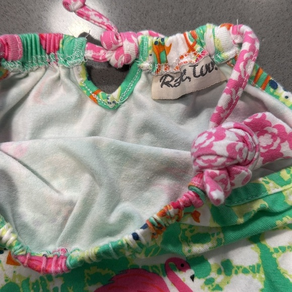 BUNDLE-2 dresses | Navy Blue Eyelet Dress | Flamingo dress Set | 18mth girls - Picture 4 of 6